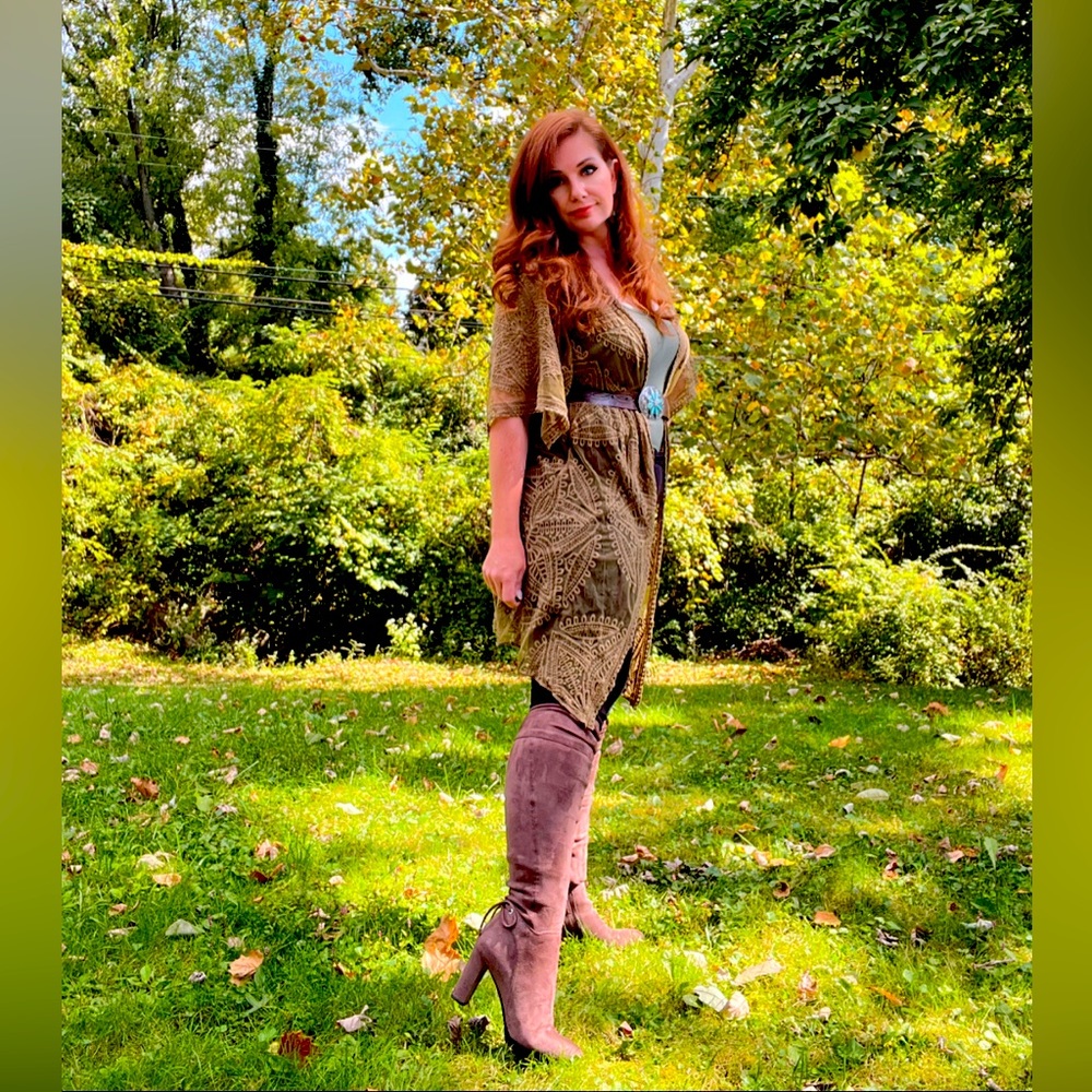 *Sold* Franco Sarto tall boots brown size 9